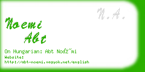 noemi abt business card